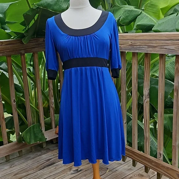 my michelle blue dress My Michelle Blue Lace Mini Party Dress Women Size L